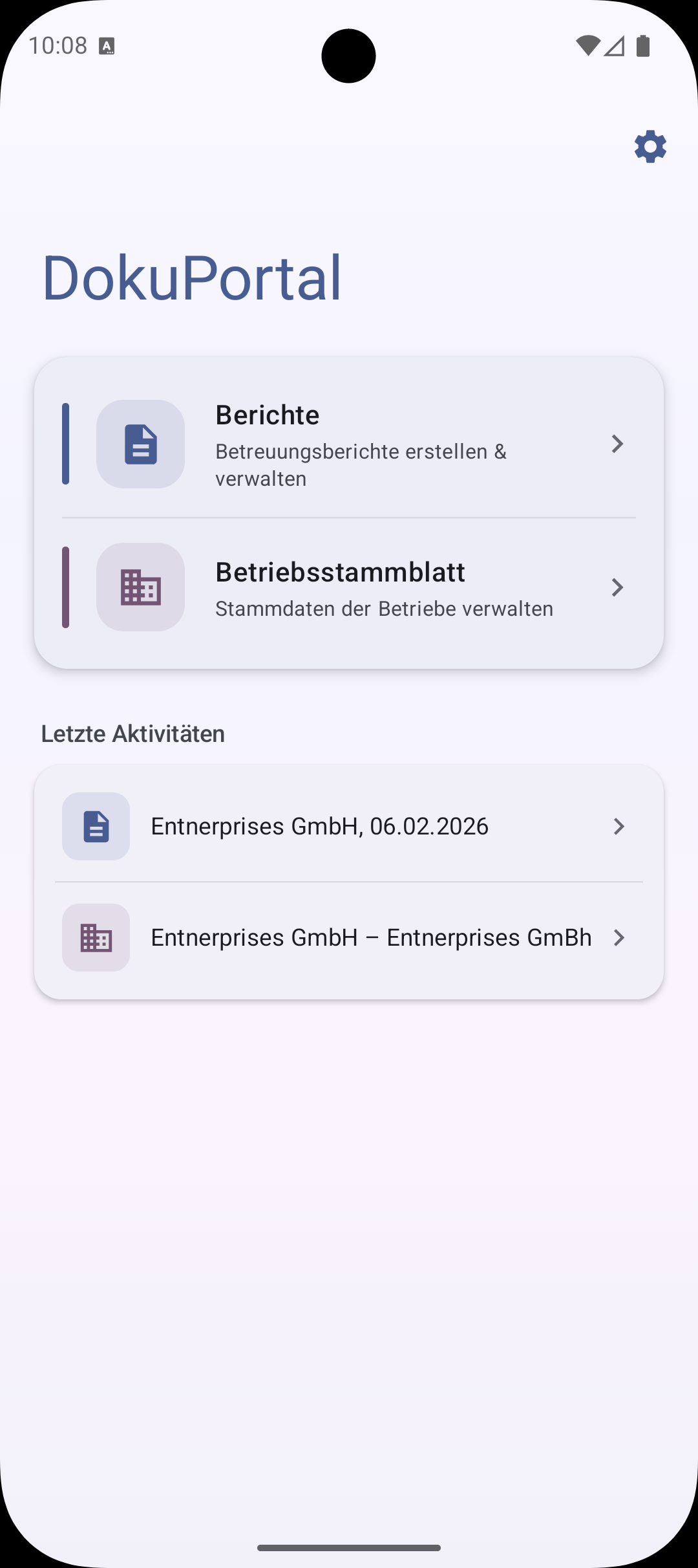 Android-App Screenshot 1